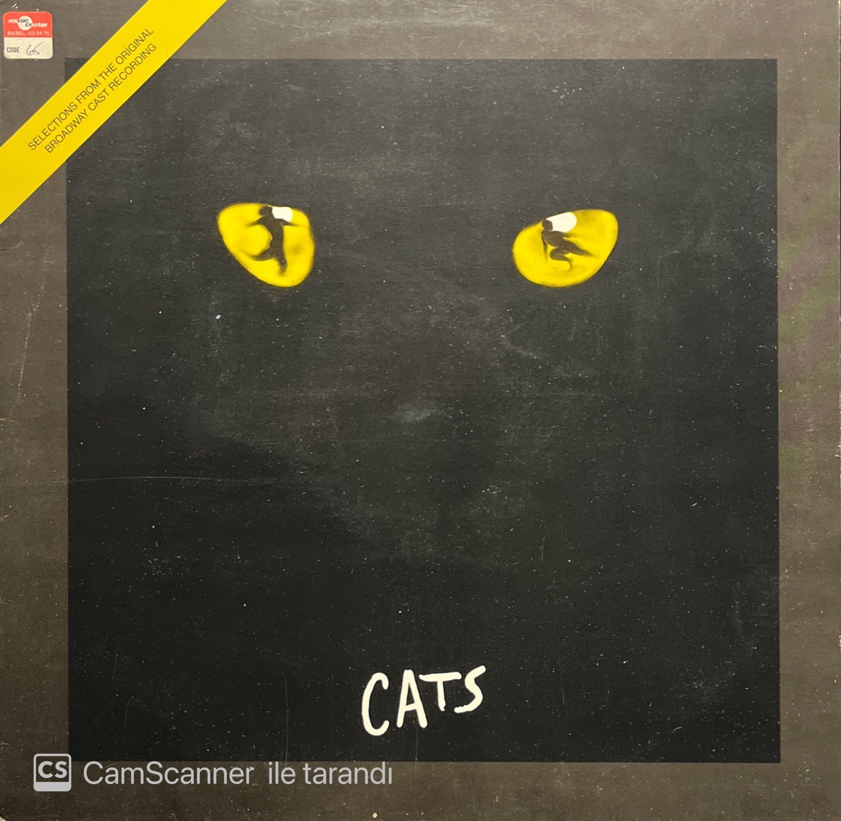 Cats Selections From The Original Broadway Cast Recording Soundtrack LP Plak