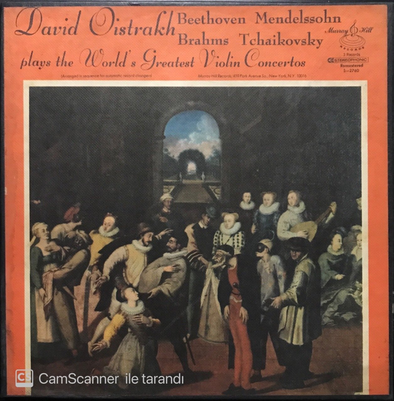 David Oistrakh Plays The World's Greatest Violin Concertos 3 LP Klasik Box Set Plak