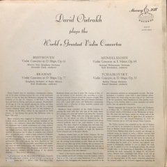 David Oistrakh Plays The World's Greatest Violin Concertos 3 LP Klasik Box Set Plak