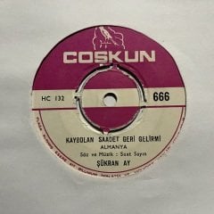 Şükran Ay Kaybolan Saadet Gelirmi 45lik Plak
