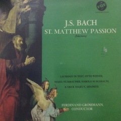 Bach St.Matthew Passion LP Plak