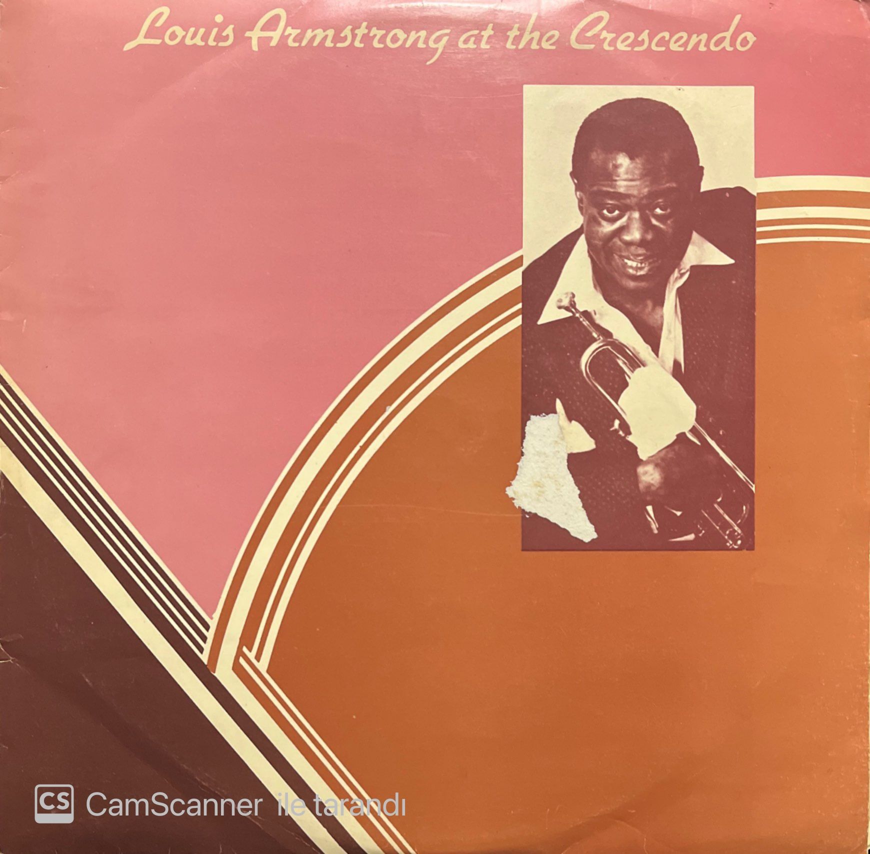 Louis Armstrong At The Crescendo Double LP Plak