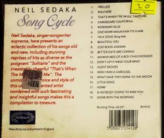 Song Cycle Neil Sedaka CD