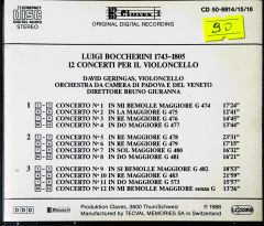 Boccherini BOCCHERINI  CD
