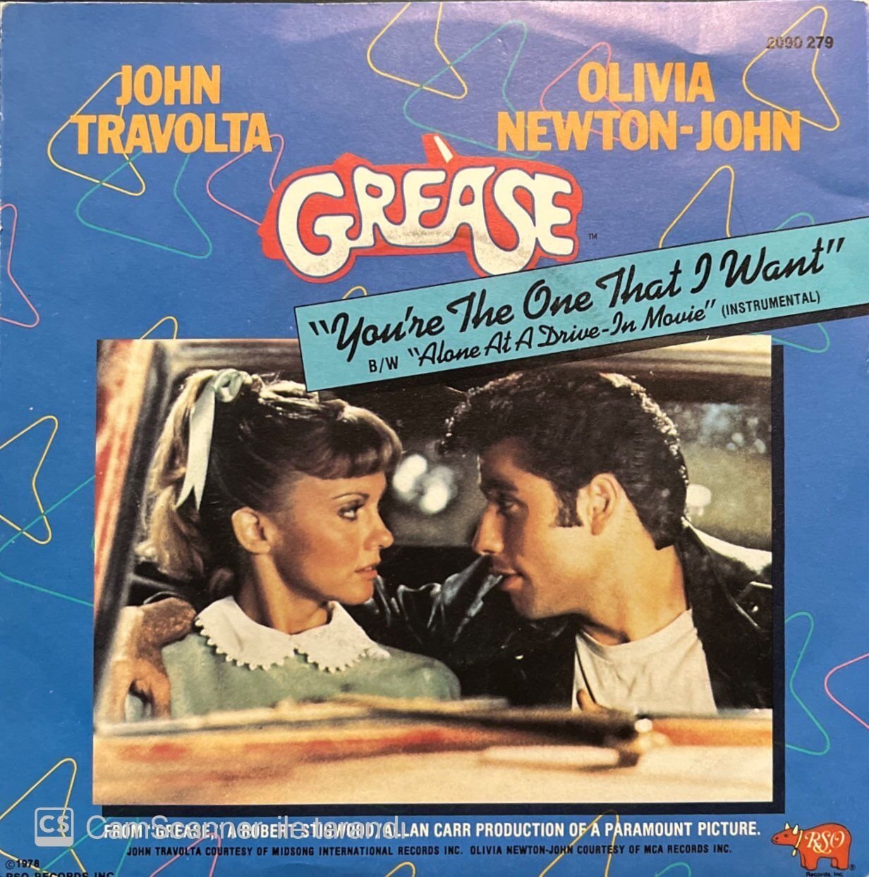 John Travolta & Olivia Newton-John You're The One That I Want (Grease) 45lik Plak