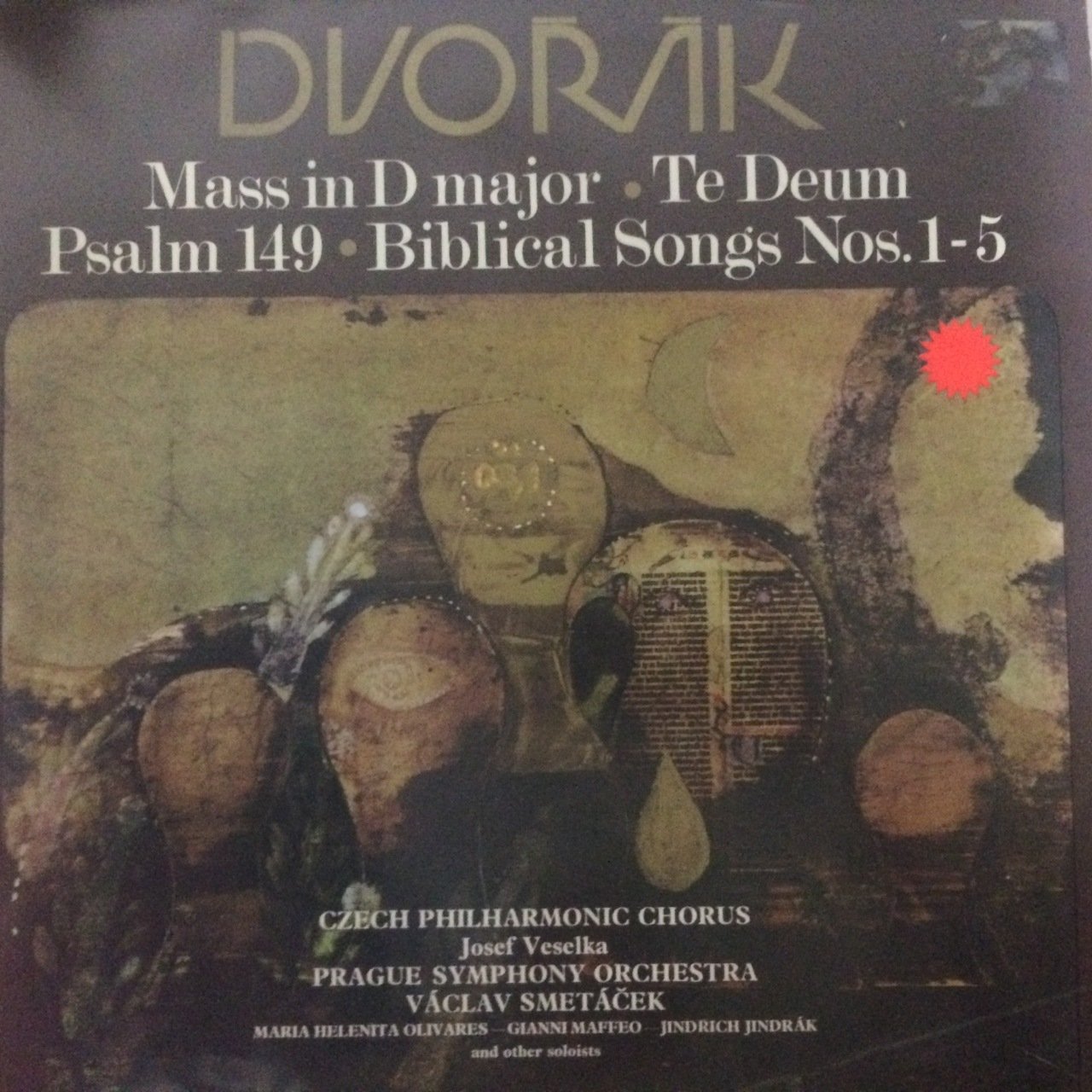 Antonin Dvorak Mass İn D Major Çift LP Plak