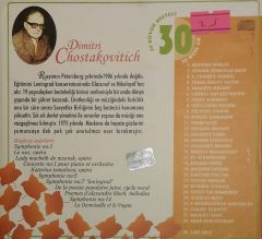 Klasik Müzik Koleksiyonu 29 Dimitri Chostakovitich CD