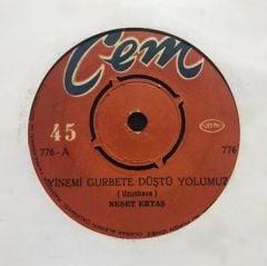 Neşet Ertaş Yinemi Gurbete Düştü Yolumuz 45lik Plak