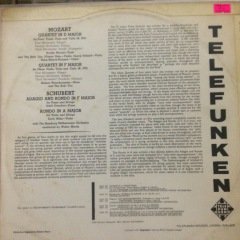 Mozart Flute Quartet LP Plak