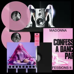 Madonna Confessions II 16 Tracks Translucent Pink Vinyl edition Double LP Plak