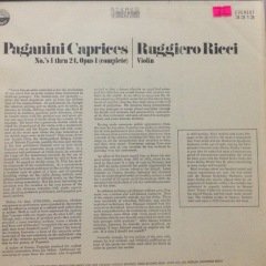 Paganini No.'s 1 Thuru 24, Opus 1 LP Plak