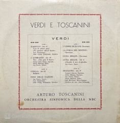 Verdi & Toscanini Double LP Plak