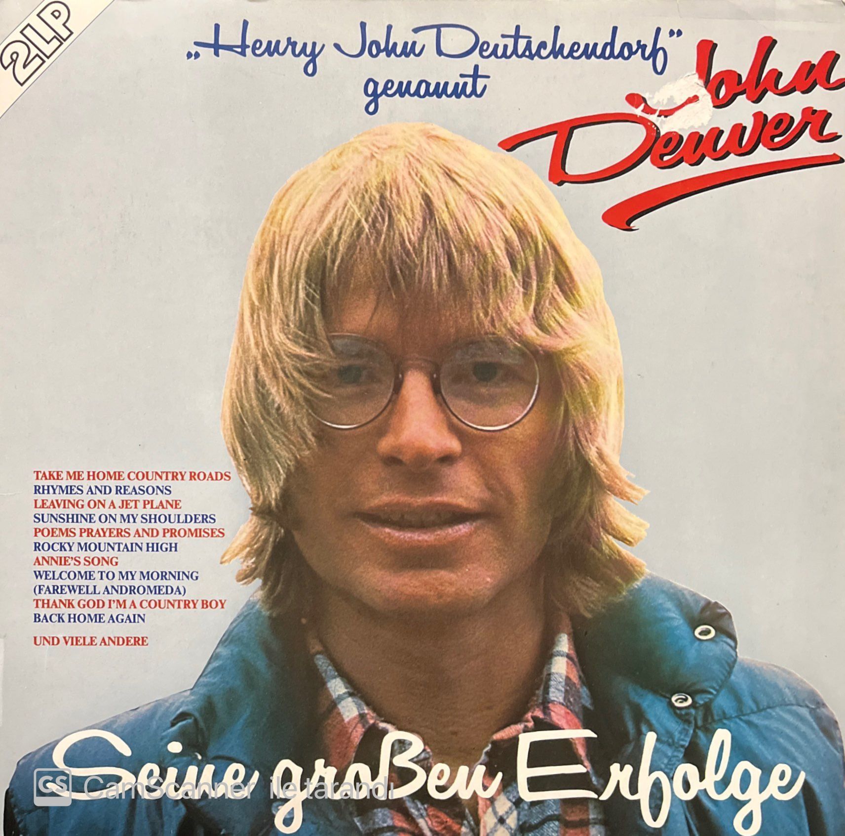 John Denver Henry John Deutschendorf Double LP Plak