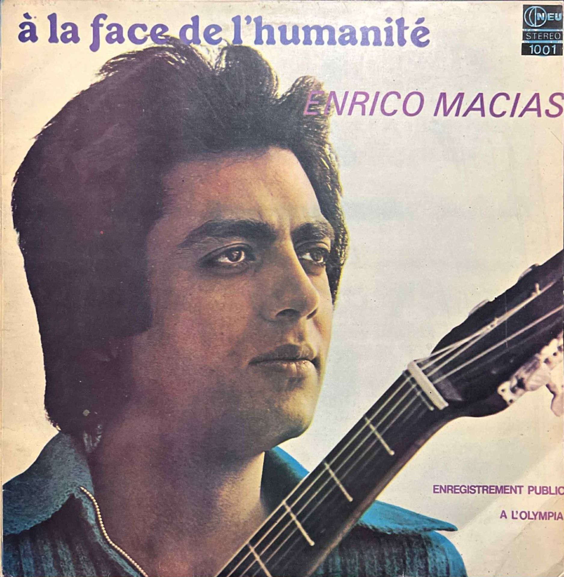 Enrico Macias A La Face De L'humanite LP Plak