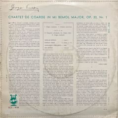 George Enescu Cvartet De Coarde LP Plak