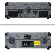 *ÜCRETSİZ KARGO Record Master ST14012 Retro Pikap Bluetooth ve Şarj Özellikli Özel Dış Kaplama Retro Pikap 33, 45, 78 Devir