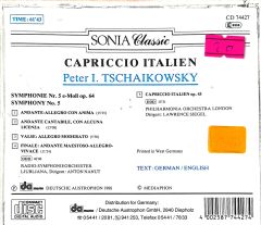 Capriccio İtalien Peter 1.Tschaikowsky CD
