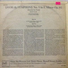 Antonin Dvorak Symphony No.5 LP Plak