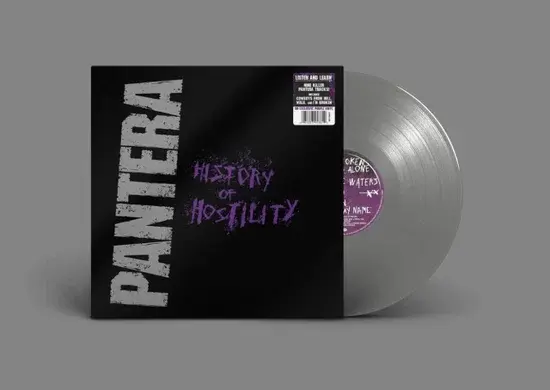 Pantera History Of Hostility (Limited Silver Vinyl edition) LP Plak