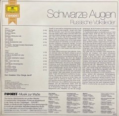 Don Kosaken Chor Serge Jaroff Schwarze Augen LP Plak