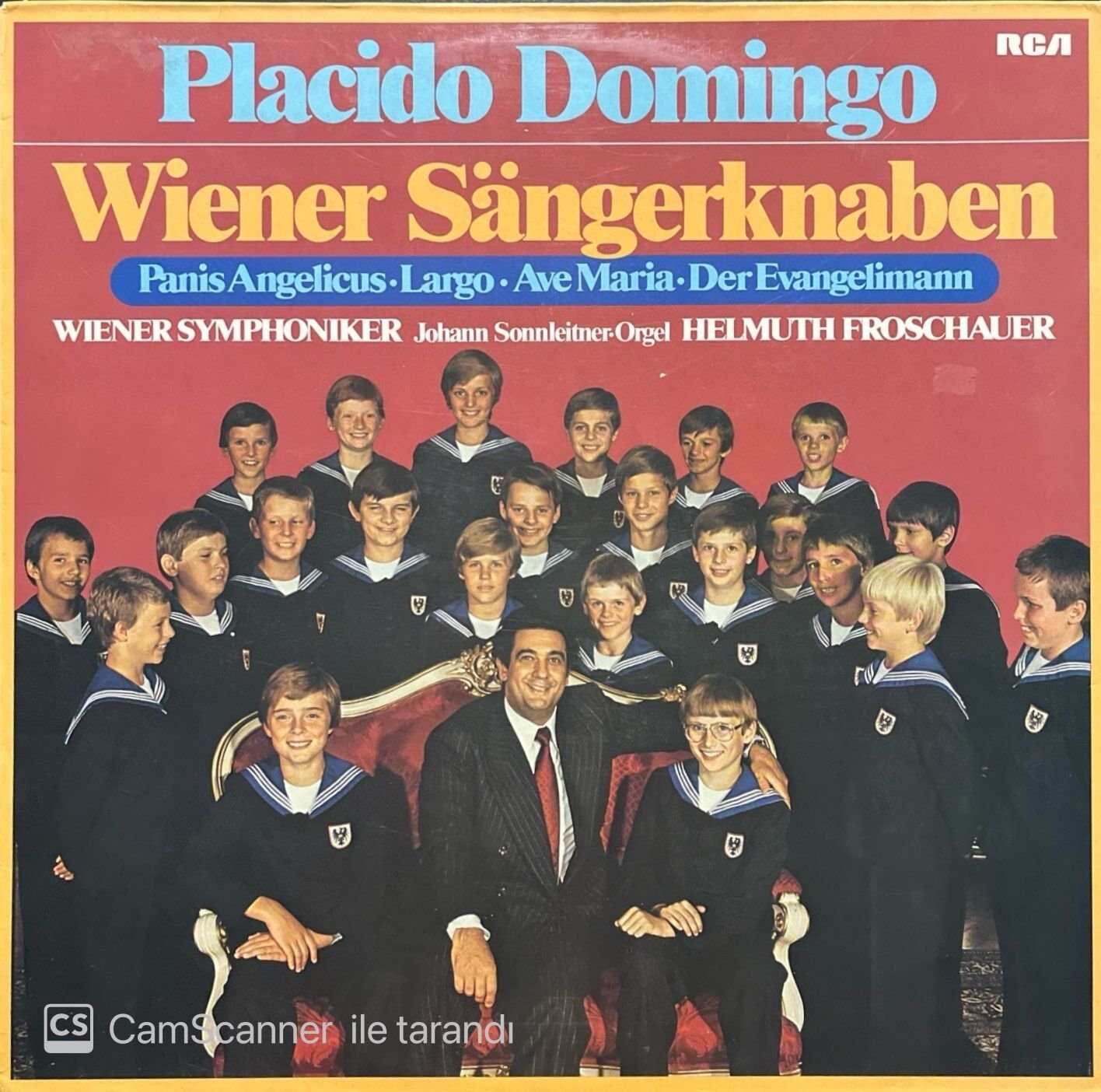 Placido Domingo Wiener Sangerknaben LP Plak