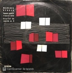Wilhelm G. Berger Cvartet De Coarde Nr. 6 LP Klasik Plak