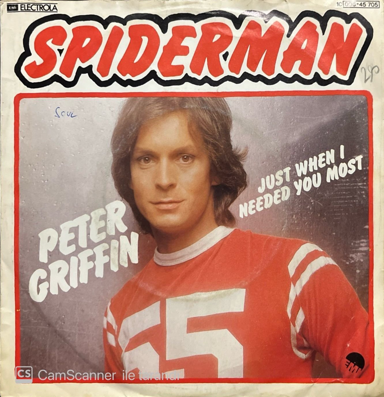 Peter Griffin Spiderman 45lik Plak