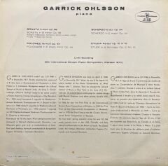 Garrick Ohlsson Chopin LP Plak