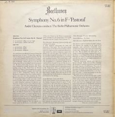 Beethoven Symphony No.6 In F-'Pastoral' LP Plak