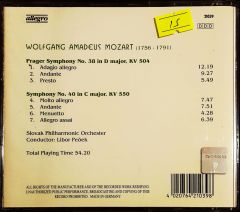 W.A.Mozart Symphony No.38,40 Symphonien.Symphnies CD
