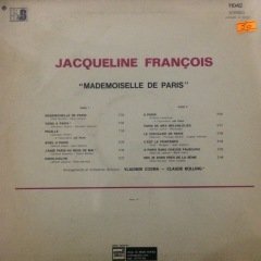 Jacqueline François Mademoiselle De Paris LP Plak