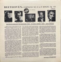 Beethoven Symphony No.9 'Choral' LP Plak