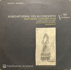Khachaturian Ciolin Concerto LP Plak