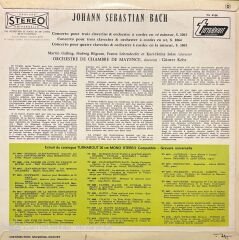 Bach Two Concerti LP Plak