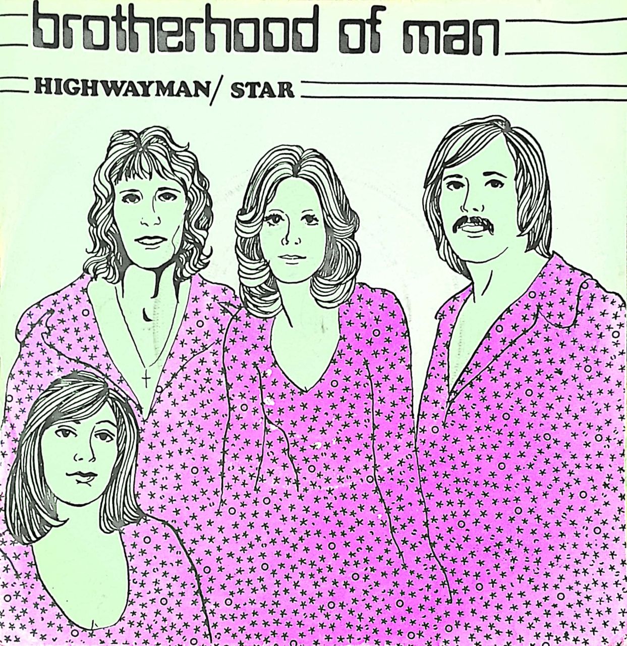 Brotherhood Of Man Highwayman 45lik Plak