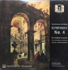 Mendelsssohn Bartholdy Symphony No. 4 LP Klasik Plak