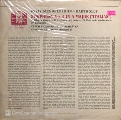 Mendelsssohn Bartholdy Symphony No. 4 LP Klasik Plak