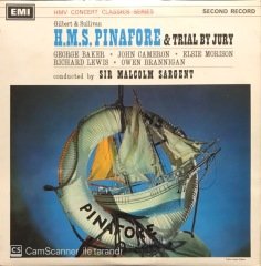 Gilbert & Sullivan H.M.S. Pinafore And Trial By Jury Second Record LP Klasik Plak
