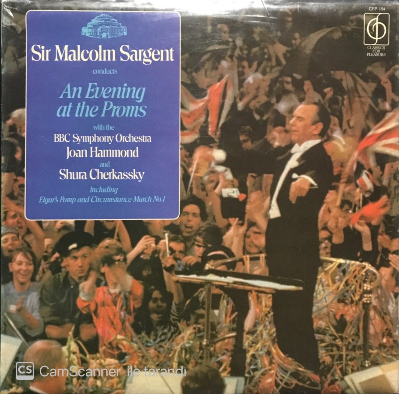 Sir Malcolm Sargent Conduts An Evening At The Proms LP Klasik Plak