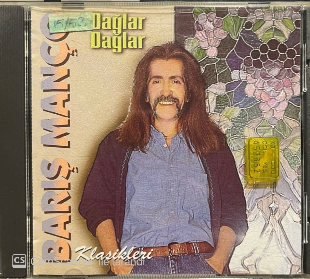Barış Manço Dağlar Dağlar Sarı Bandrollü CD