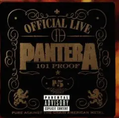 CD Pantera Official Live - 101 Proof CD