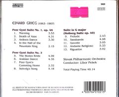 Edvard Grieg Peer Gynt Suite Peer Gynt Suiten Suites Peer Gynt CD