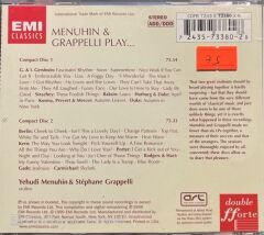 Menuhin & Grappelli Play Double Classic CD