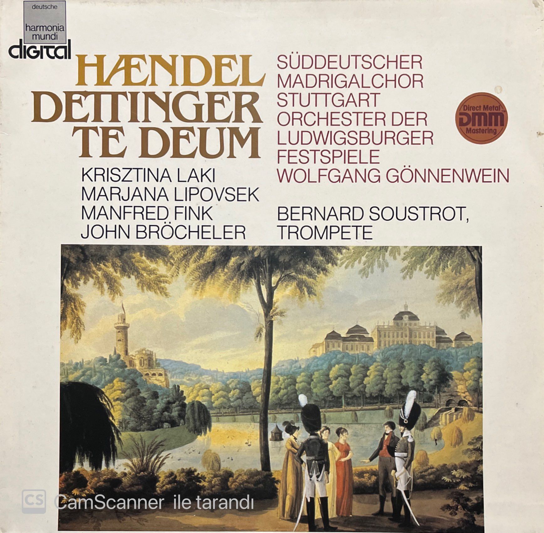 Haendel Dettinger Te Deum LP Plak