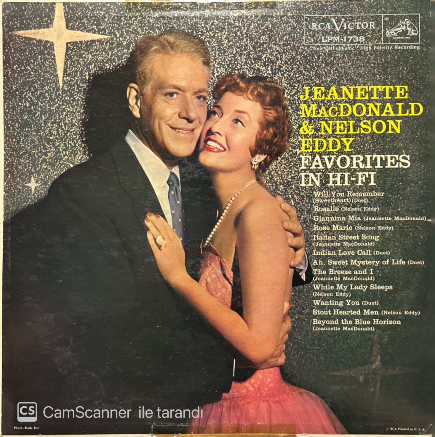 Jeanette MacDonald & Nelson Eddy Favorites In Hi-Fİ LP Plak