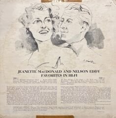 Jeanette MacDonald & Nelson Eddy Favorites In Hi-Fİ LP Plak