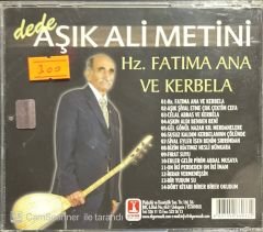 Dede Aşık Ali Metini Hz. Fatıma Ana Ve Kerbela CD