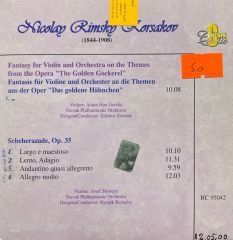 Nicolas Rimsky Korsakov Fantasy For Violin CD