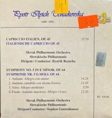 Tchaikovsky Capriccio Italien Op.45 CD