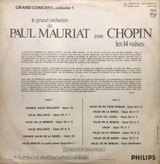 Paul Mauriat Joue Chopin Les 14 Valses LP Plak